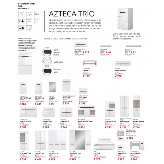 Wohnzimmer Azteca Trio 1 - Beispiel Zusammenstellung