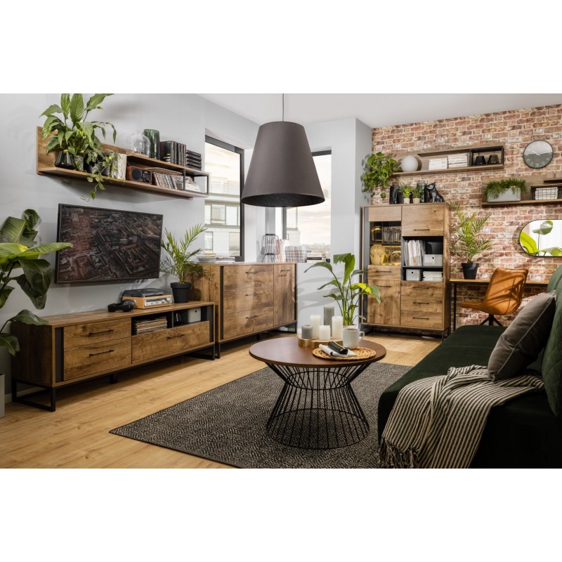 Wohnzimmer Loft Stil- Beispiel Zusammenstellung