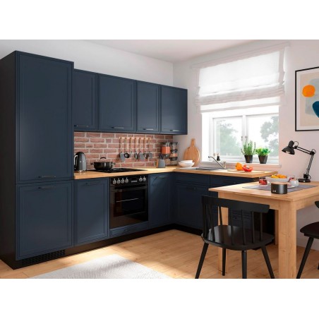 FL Verdi Blau Beispiel L-Form Küche 2