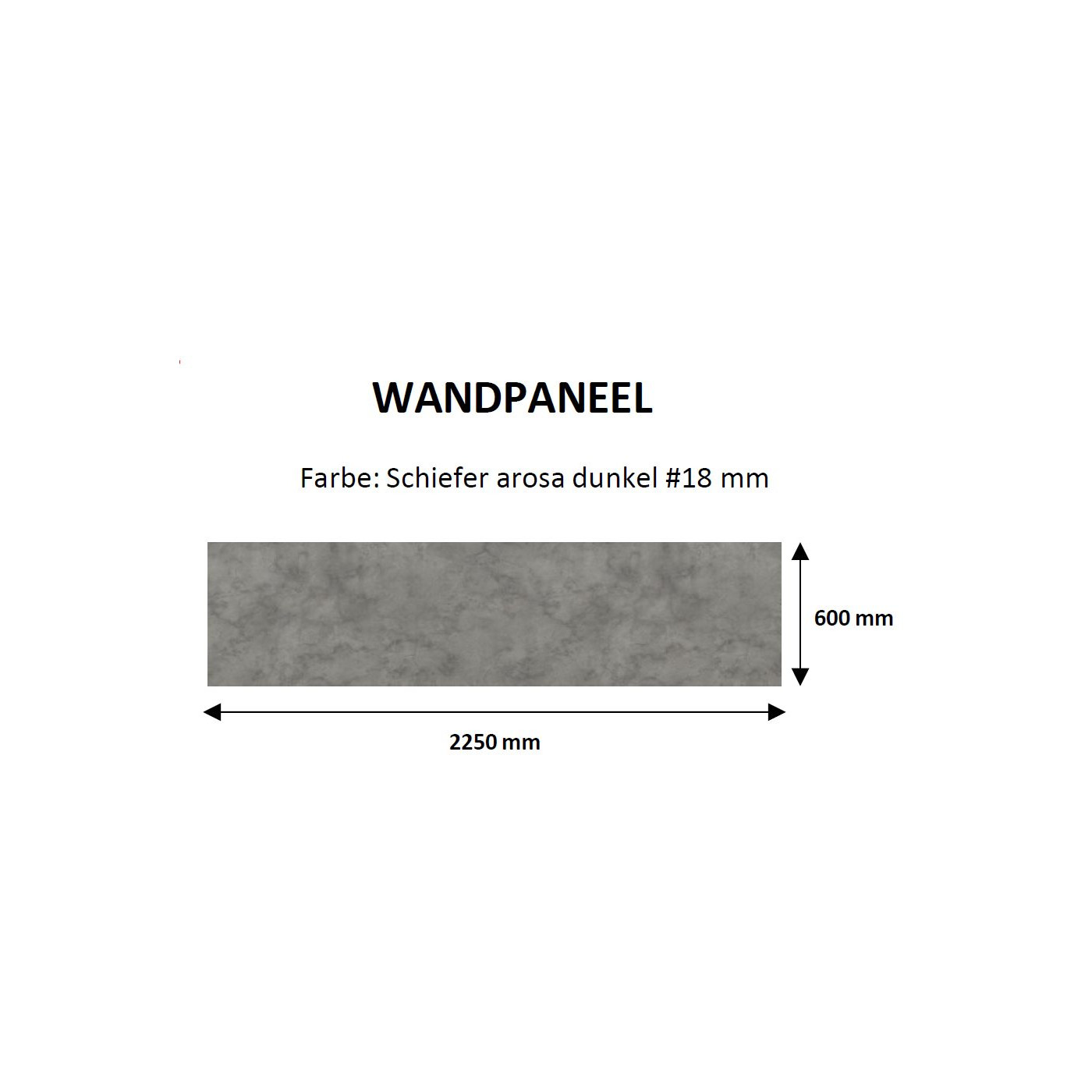 Milino - Wandpaneel oder Arbeitsplatte 225 cm