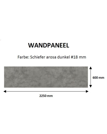Milino - Wandpaneel oder Arbeitsplatte 225 cm